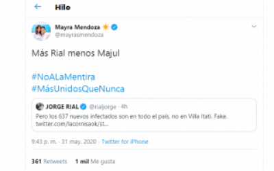 Coronavirus en Quilmes: Mayra Mendoza salió con los tapones de punta contra el programa 