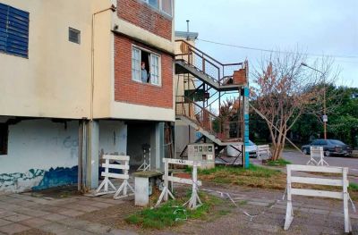 Derrumbe en el Centenario: apenas una soluci�n provisoria