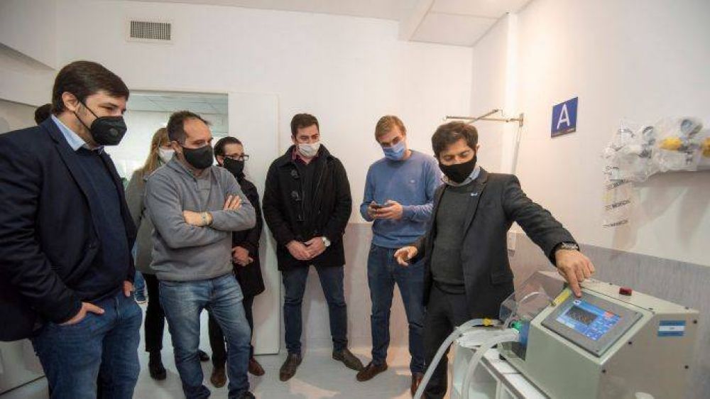 Kicillof y Maggiotti recorrieron el nuevo Hospital Respiratorio de Navarro