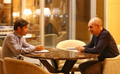Kicillof y Larreta se mostraron juntos previo a la definici�n sobre la extensi�n del aislamiento
