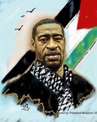 Fuerte rechazo de la comunidad jud�a norteamericana por una publicaci�n que muestra a George Floyd con la bandera palestina