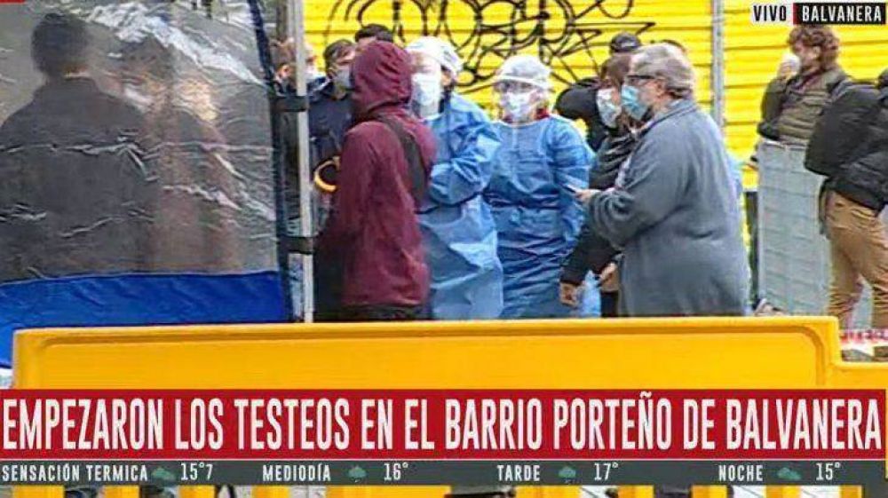 Empezaron los testeos en Balvanera, el barrio porteo con un pico reciente de coronavirus