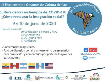 Luj�n participar� del III Encuentro de Gestores de Cultura de Paz