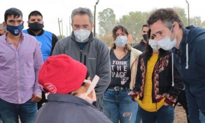 El Ministro de Desarrollo de la Comunidad, Andr�s Larroque, se reuni� con el intendente Ach�val
