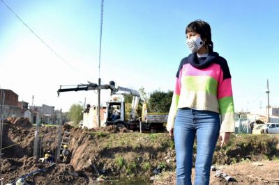 Mayra Mendoza supervis� las obras del nuevo puente que conectar� Dreymar con La Matera