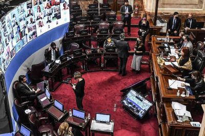 Con la ausencia de la oposici�n, el Senado aprob� la nueva ley de alquileres