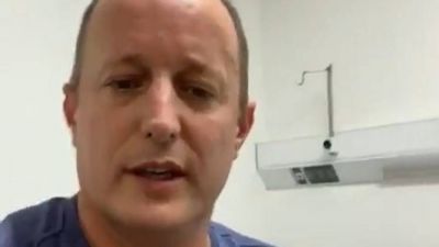 En su primera noche internado, Mart�n Insaurralde tuvo un pico de fiebre y seguir� en observaci�n