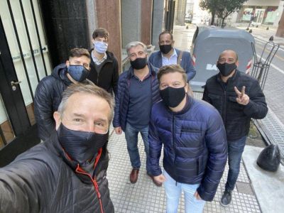 Sola y dirigentes del Seguro supervisaron en persona los protocolos sanitarios en las empresas