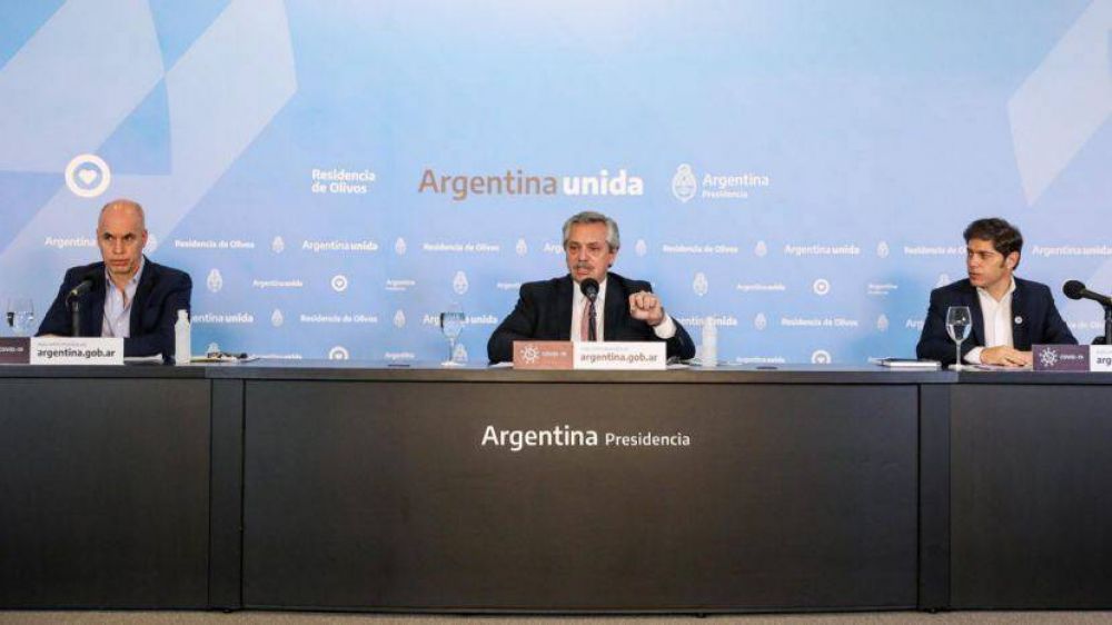 Alberto recibe a Larreta y Kicillof para definir un aislamiento ms estricto