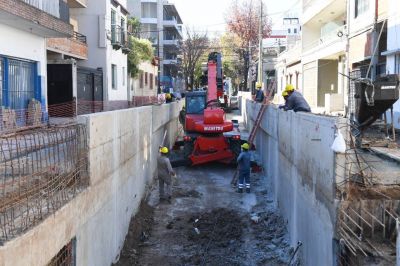 Avanza la excavaci�n del T�nel de la calle Mart�n Rodr�guez, en Victoria