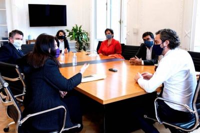 Cafiero analiz� nuevos abordajes con la Defensora Nacional de Ni�os, Ni�as y Adolescentes