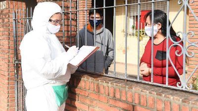 San Fernando busca casa por casa, en distintos barrios, casos sospechosos de coronavirus