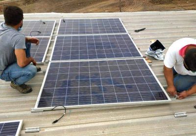 Barranqueras: instalan paneles solares en la planta Separadora de Residuos Sólidos Urbanos