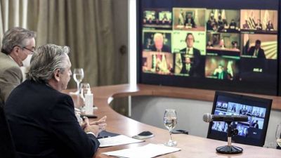 Fern�ndez llam� a la unidad del Mercosur para enfrentar la desigualdad en la pospandemia
