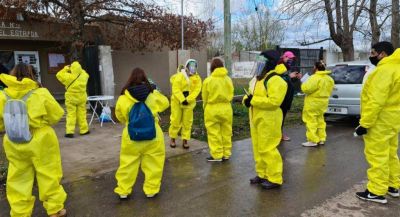 El operativo de rastrillaje sanitario continu� por Las Praderas