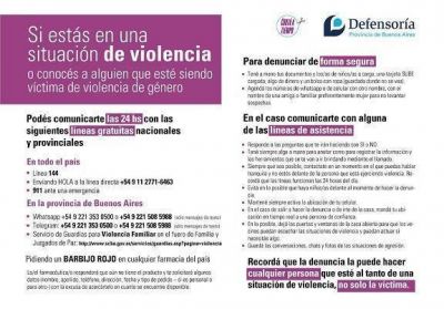 La Defensor�a lanz� un mapa interactivo con todos los puntos de atenci�n a v�ctimas de violencia de g�nero