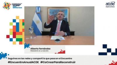 Alberto Fernández pidió a los empresarios construir 