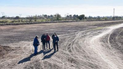 Passaglia recorri� las obras h�dricas de la zona sur de San Nicol�s
