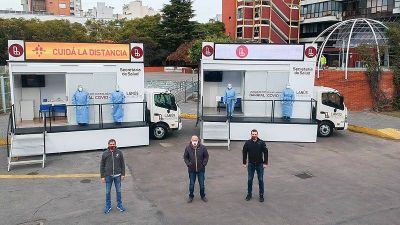 Lan�s cuenta con dos nuevos consultorios m�viles para testeos de coronavirus