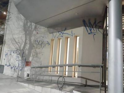 Vandalismo en la sede de OSECAC de Avellaneda