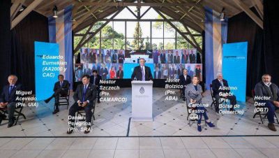 Qui�nes son los empresarios y sindicalistas que acompa�aron a Alberto en el acto por el D�a de la Independencia