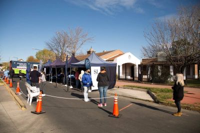 San Isidro: el municipio despleg� en simult�neo tres operativos de COVID-19