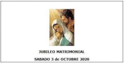 Este mes comienzan los encuentros de la Celebraci�n del Jubileo Matrimonial 2020