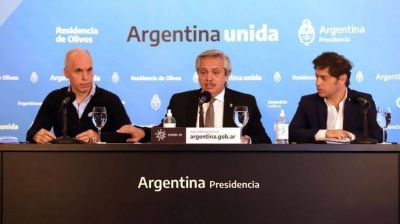 Este mi�rcoles, Alberto F recibe a Kicillof y Larreta en Olivos para definir una nueva fase de la cuarentena