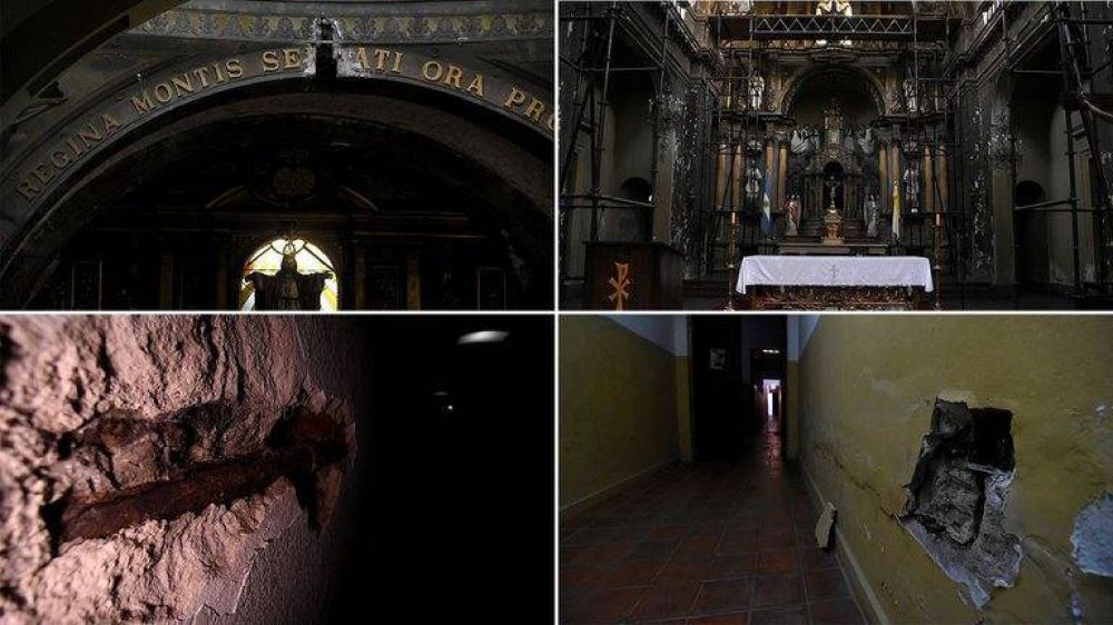 El grito de auxilio de un prroco de Montserrat: contrajo COVID, y su Iglesia, monumento histrico, se cae a pedazos