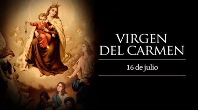Hoy es fiesta de la Virgen del Carmen, la m�s bella flor del jard�n de Dios