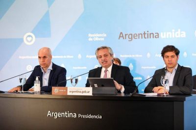 Coronavirus: Alberto Fern�ndez, Rodr�guez Larreta y Kicillof acordaron flexibilizar la cuarentena