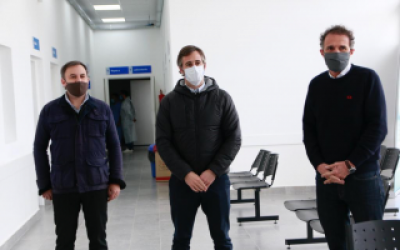 Pilar: Ach�val y el Ministro Katopodis recorrieron el nuevo Hospital Municipal de Derqui y el Centro de Testeo Covid-19