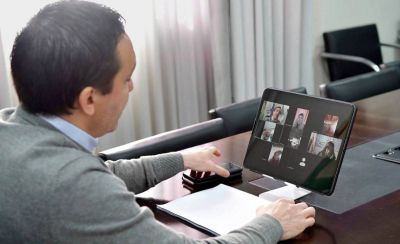 El intendente Andr�s Watson present� el portal educativo