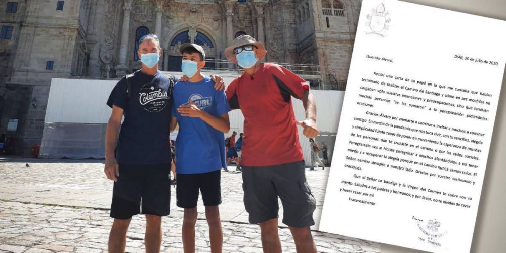 El Papa escribe a joven peregrino de la esperanza que recorre el Camino de Santiago