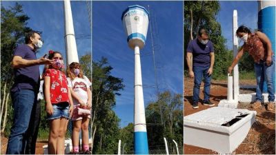 �No se trata de una inversi�n para que salga agua, sino de llevar salud� dijo Herrera Ahuad al inaugurar obras en Santiago de Liniers