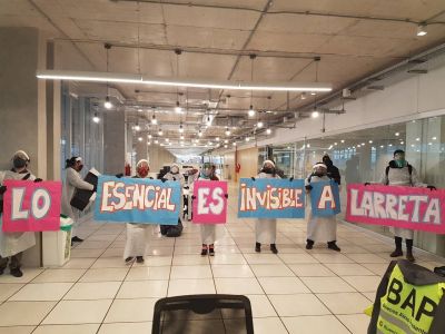 ATE denunci� que fue atacado con palos por miembros del gremio de municipales porte�os