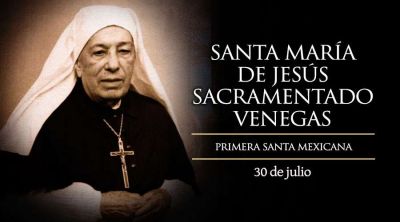 Hoy es la fiesta de la santa mexicana Mar�a de Jes�s Sacramentado