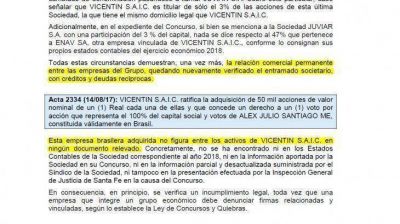 Vicentin: complejo entramado societario y fuerte deterioro patrimonial en apenas 20 meses