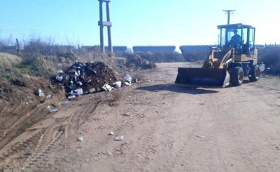 El municipio realiza limpieza de peque�os basurales