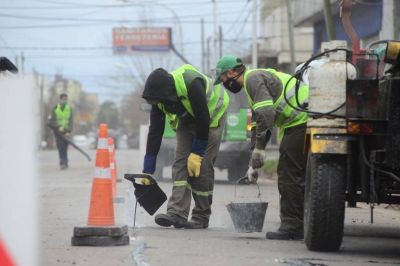 Obras de tomado de juntas