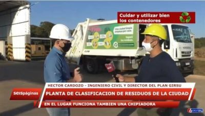 Posadas sustentable: c�mo es el proceso de clasificaci�n de los residuos en la planta de Parma