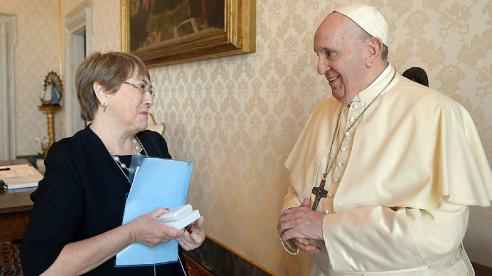 Reunin del Papa y Bachelet sobre la pandemia y Amrica Latina