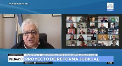 Piumato se convirti� en uno de los pilares contra la Reforma Judicial y hasta le dijo mentiroso a Fern�ndez