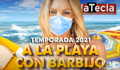 A la playa con barbijo