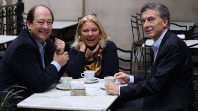 En plena convulsi�n, Macri, Carri� y Sanz levantan el perfil