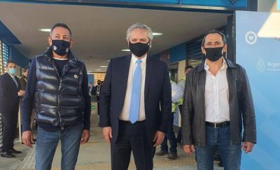 Fern�ndez meti� otra foto de alto voltaje sindical con Sasia y Maturano
