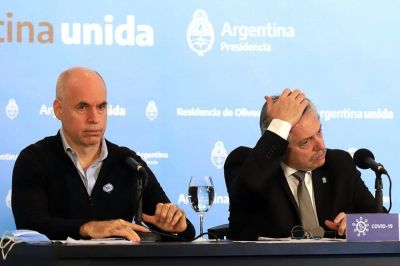 El distanciamiento social entre Fern�ndez y Larreta