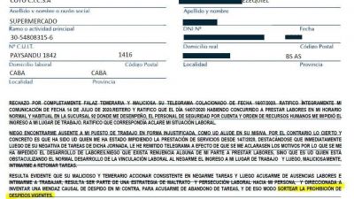 COTO: Cyberespionaje y enga�os para despedir empleados con 