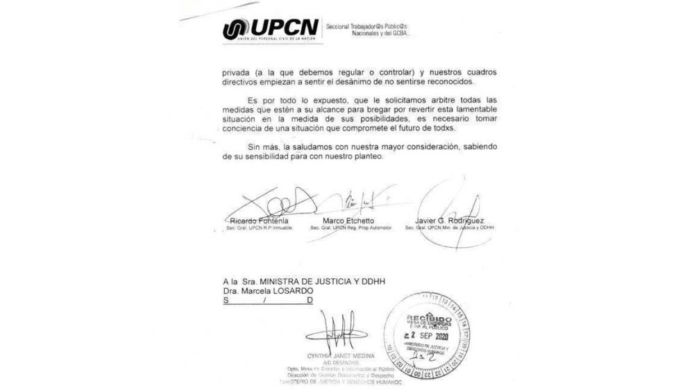 UPCN va ministro por ministro para solicitar paritarias