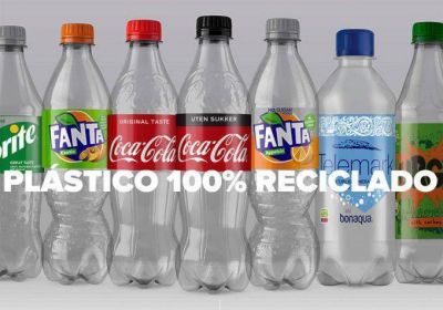 Coca Cola Noruega empezar a utilizar botellas fabricadas con plstico 100% reciclado